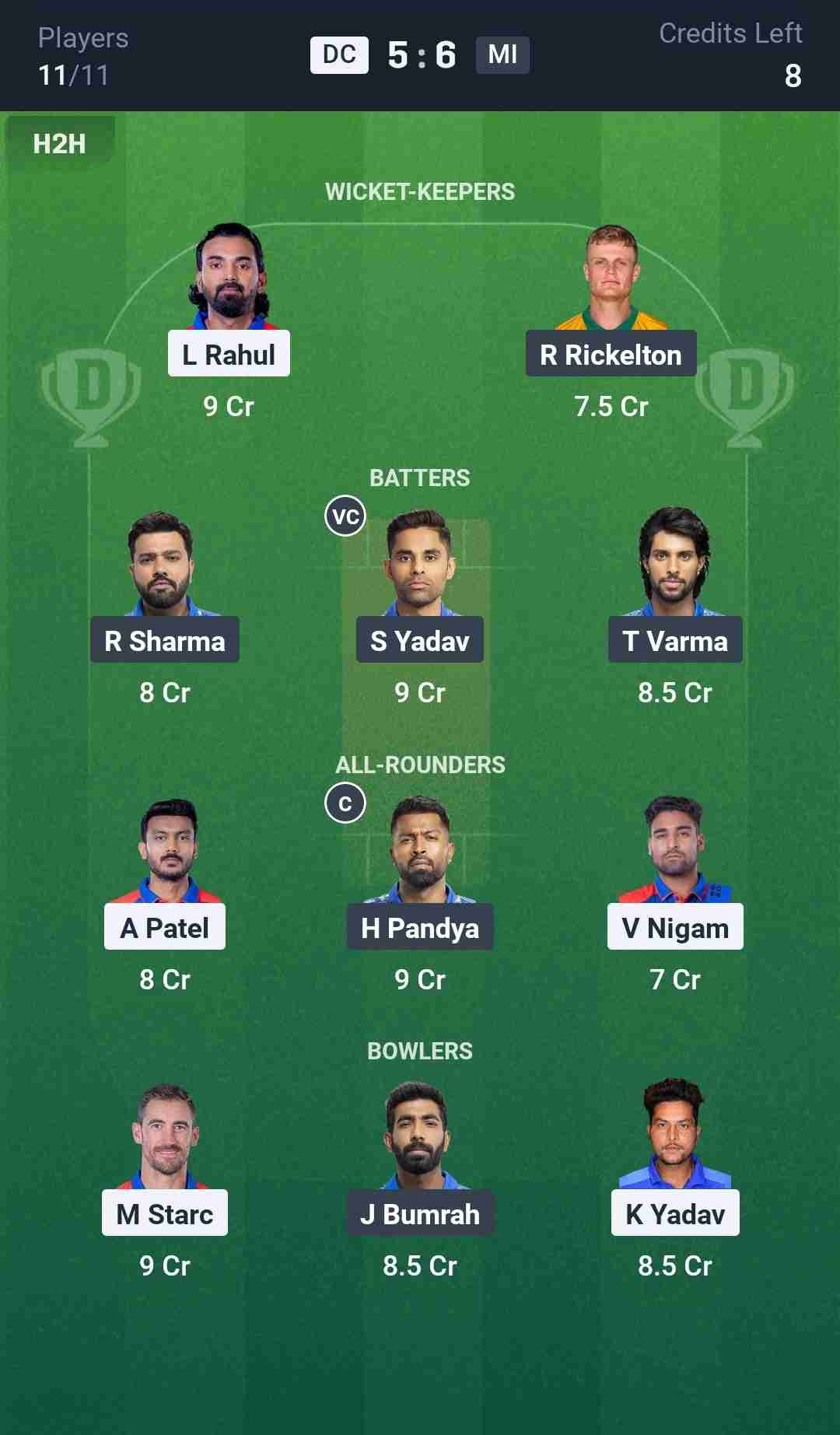 Fantasy Team Screenshot