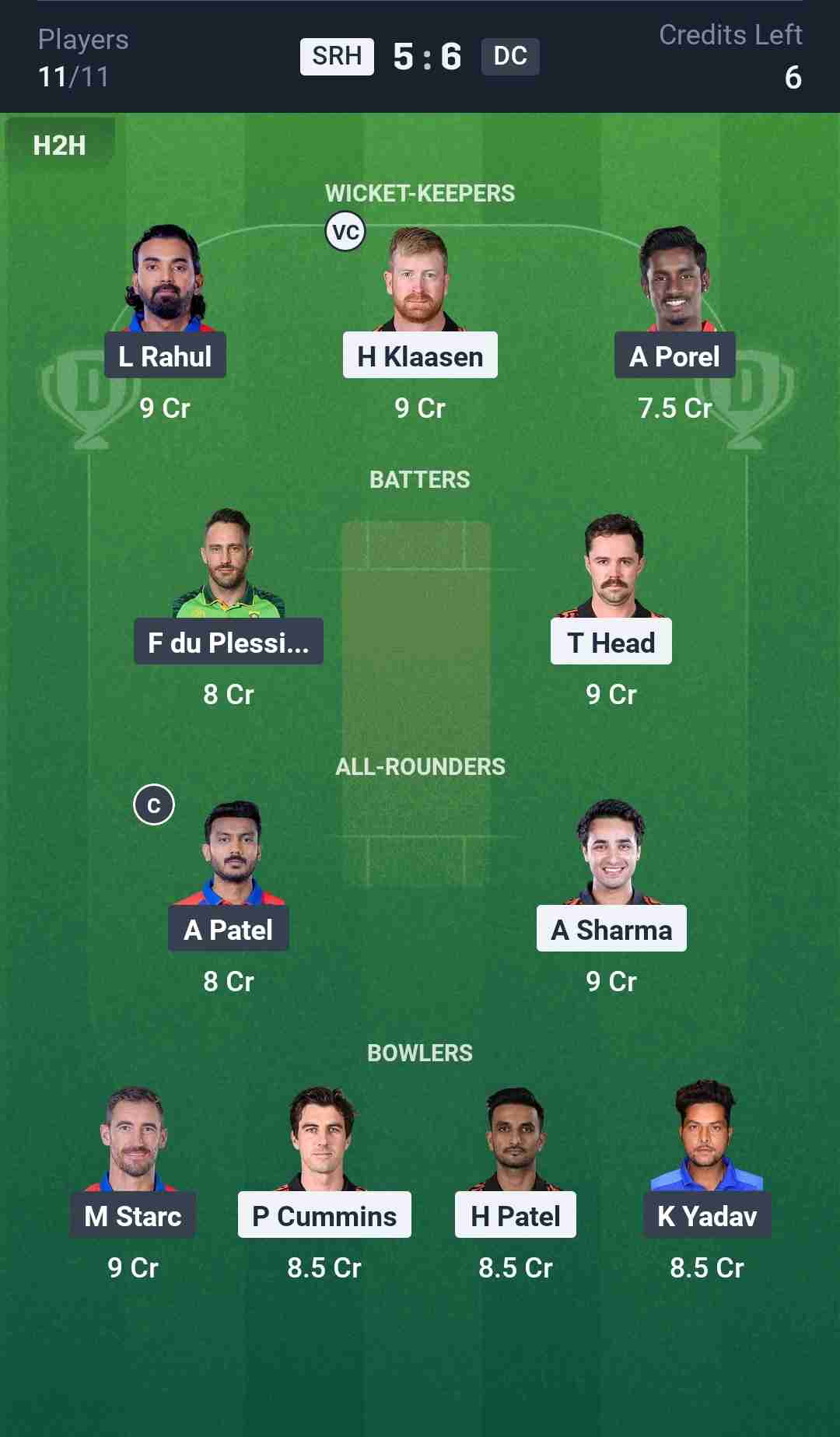 Fantasy Team Screenshot